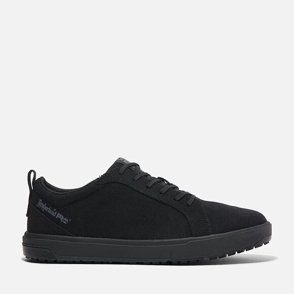 Timberland Burbank TB0A5YDY001 Sneaker Men's 13 Black Soft Toe Work Shoes TF474 - Picture 1 of 9
